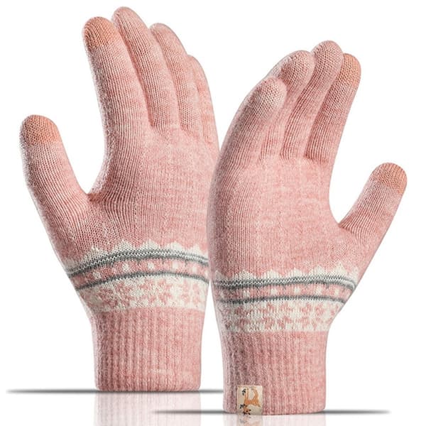 B8822 Vinterhansker med berøringsskjerm - Rosa Pink