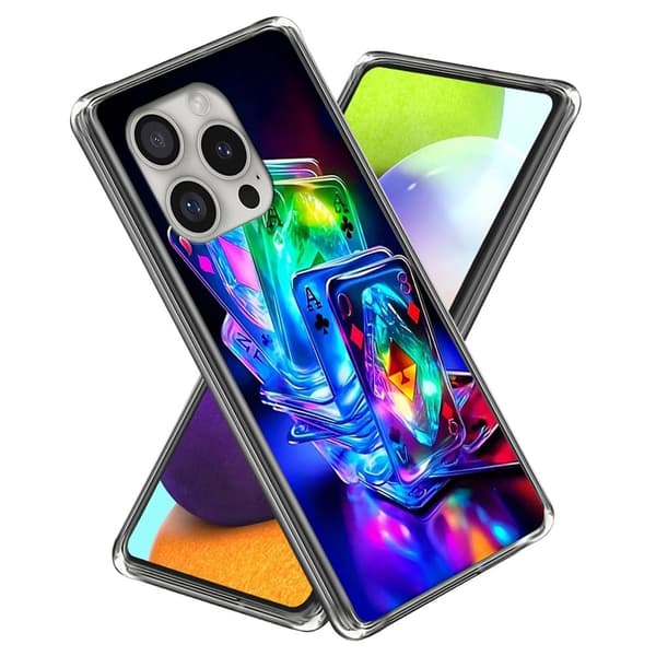 Vibe iPhone 16 Pro skal - Färgglada Spelkort multifärg