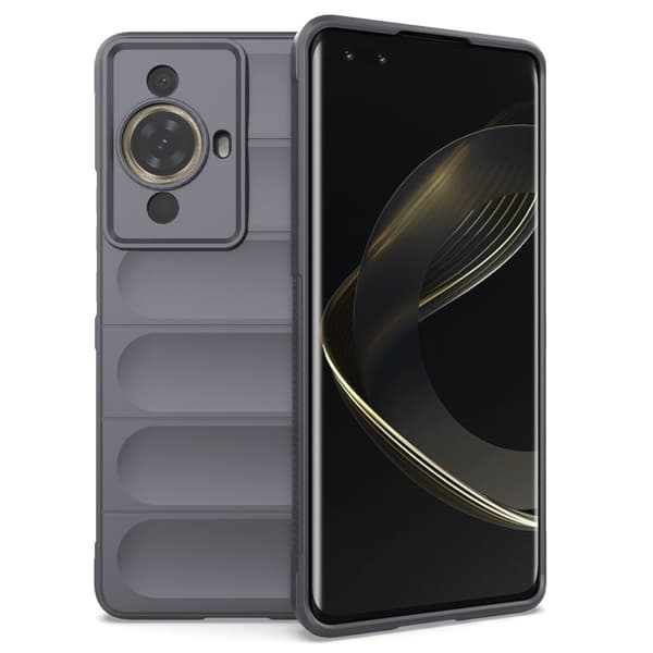 Blødt grebsformet cover til Huawei Nova 11 Pro / Huawei Nova 11 Ultra - Sølv/Grå Silver grey