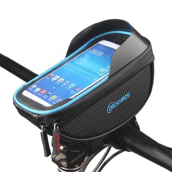 DRCK HROS waterproof bicycle bike pouch + sun visor - Blue Blue