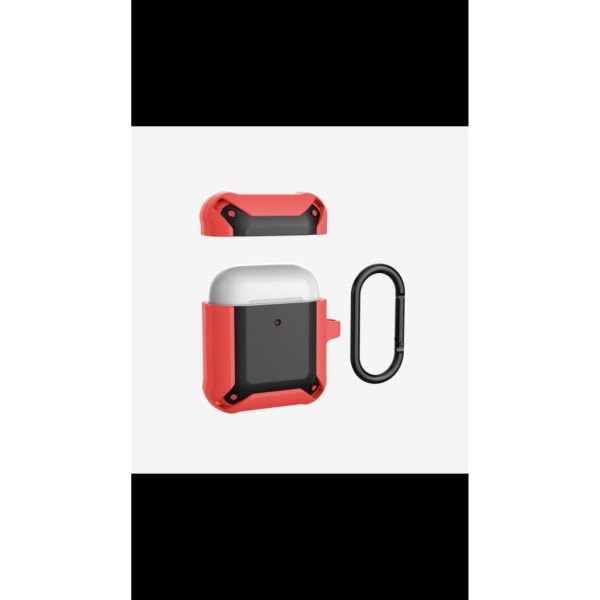 Airpods hybrid case - Black / Red Red