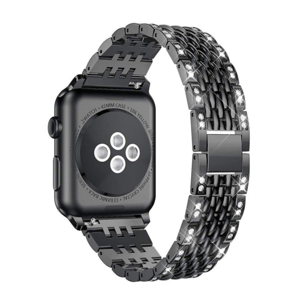 Apple Watch Series 4 40mm timanttikoristeinen kellonauha - Musta Black