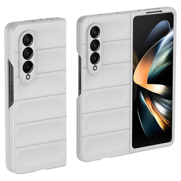 Deksel med mykt grep for Samsung Galaxy Z Fold3 5G - Hvit White