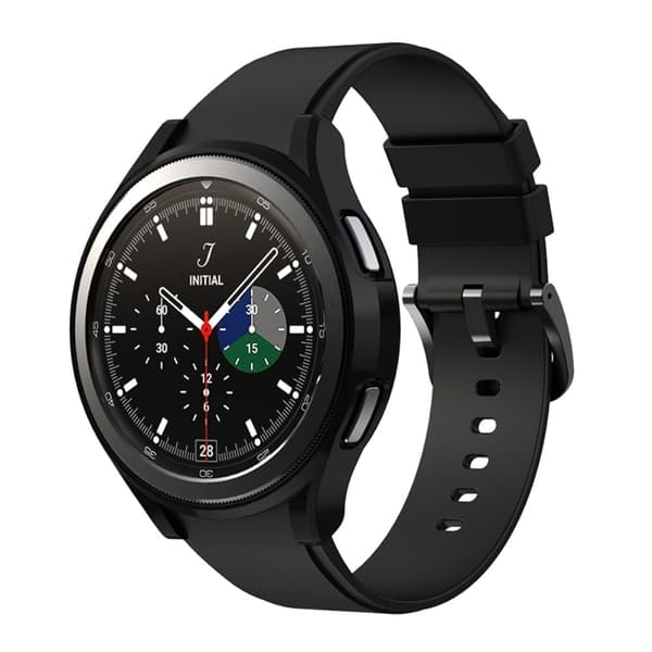 Samsung Galaxy Watch 4 Classic (46mm) läpinäkyvä TPU-suojus - Musta Black