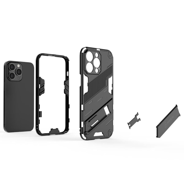 Stöttåligt iPhone 13 Pro hybridskal - Svart Svart