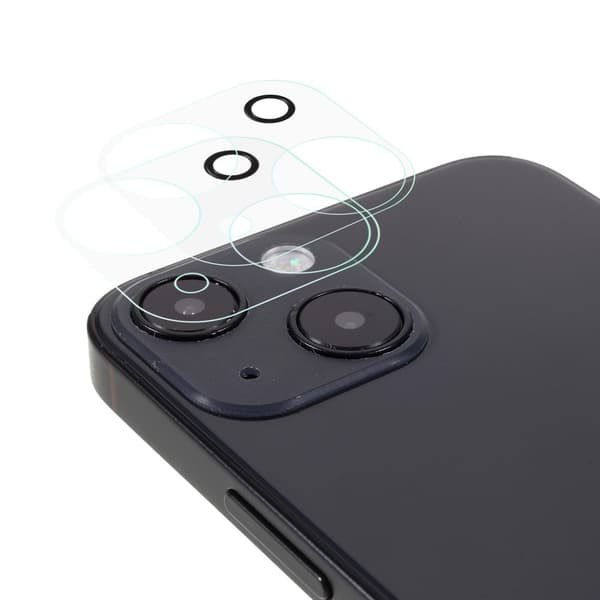 2Pcs iPhone 13 kameralinsebeskytter af hærdet glas Transparent
