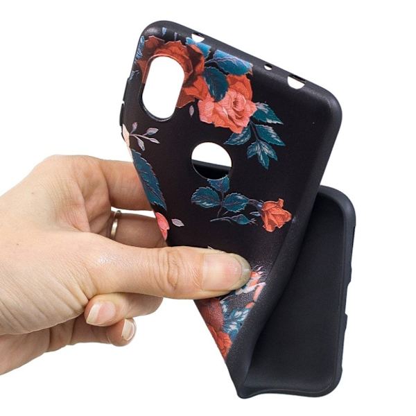Xiaomi Redmi Note 6 Pro mønstret etui - Livlige Blomster Multicolor