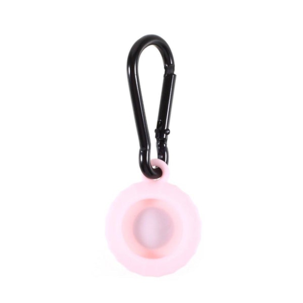 Silicone case with key ring for AirTags - Pink Rosa