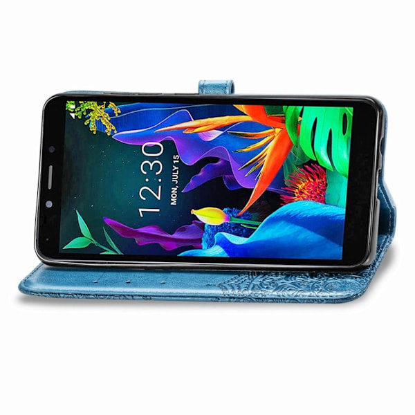 Mandala läder LG K20 (2019) fodral - Blå Blå