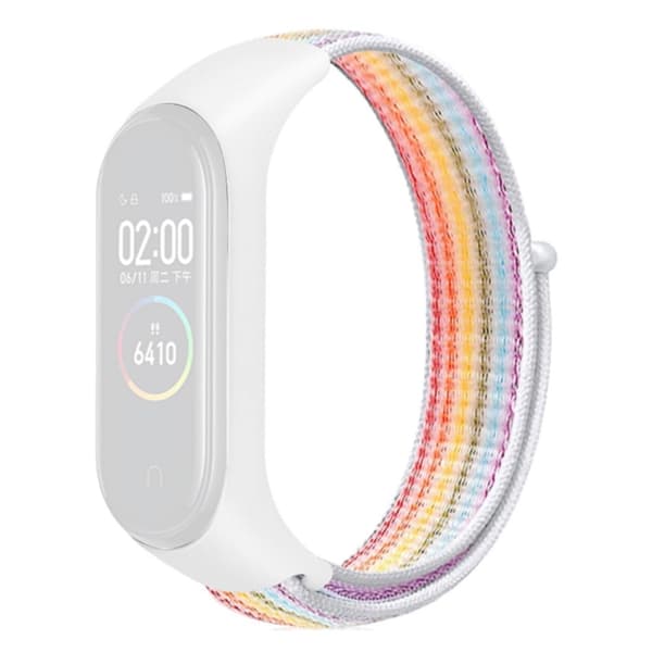 Xiaomi Mi Band 7 / 6 / 5 nylonkellon hihna - Värikäs Multicolor