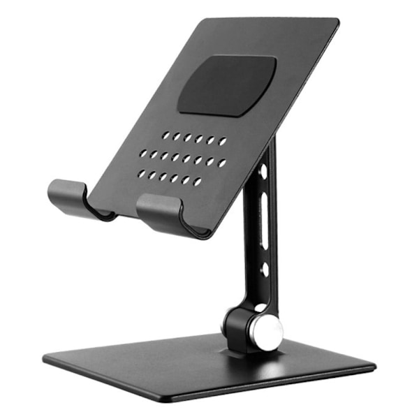 Universel justerbar telefon- og tabletholder til skrivebordet - Sort Black