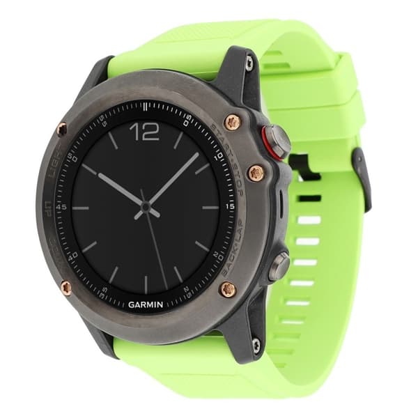 Garmin Fenix 3 / 3 HR / 5X silikone urrem - Grøn Green