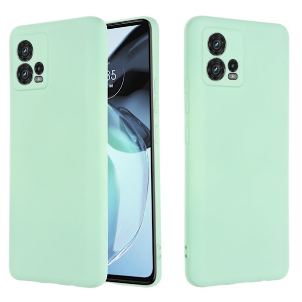 Matt Motorola Moto G72 skal av flytande silikon - Grön Grön