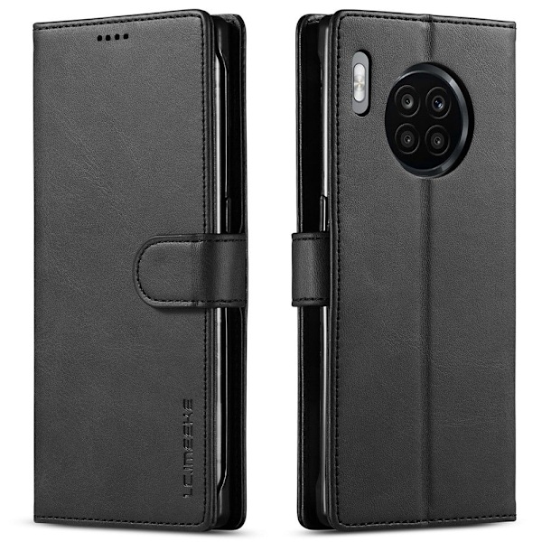 LC.IMEEKE Honor 50 Lite / Huawei Nova 8i Flip Etui - Sort Black
