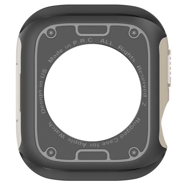 Urkassesæt Apple Watch Series 10 46mm Hårdt stødsikkert og fleksibelt urrammecover Combo - Stjernelys White