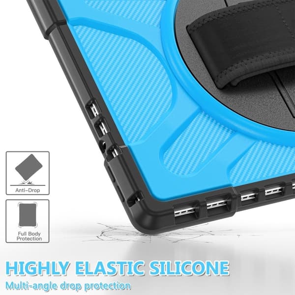 Microsoft Surface Pro 8 (8PX-00020) hybrid TPU-deksel med roterbart kickstand - Blå Blue