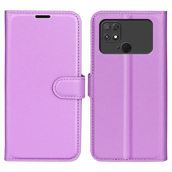 Klassisk Xiaomi Poco C40 Flip Etui - Lilla Purple