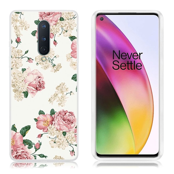 Deco OnePlus 8 etui - Blomstrende Blomster Multicolor