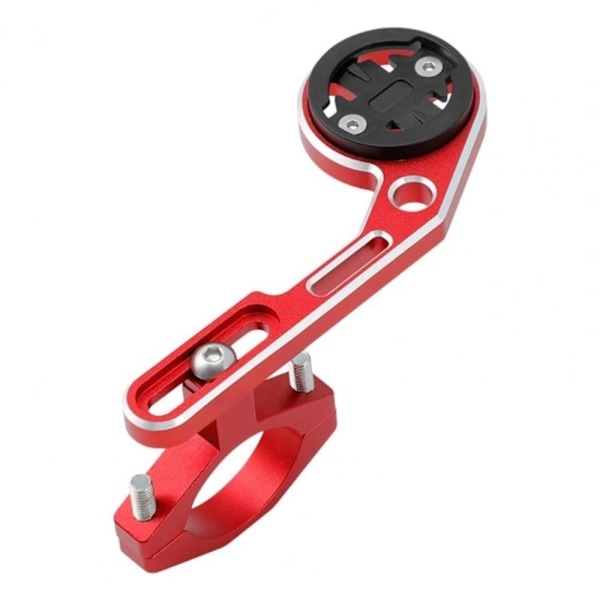 Universellt GPS-fäste för cykelstyre i aluminiumlegering - Röd + Silver Röd