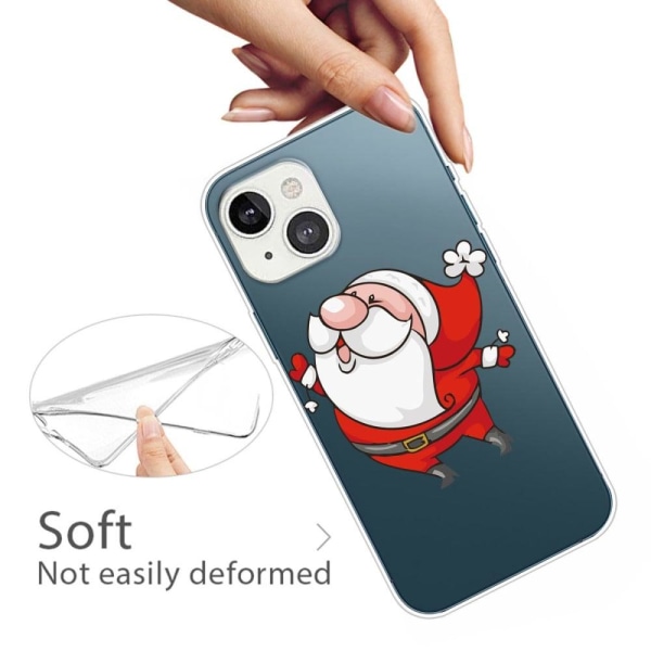 Julfodral till iPhone 14 Plus - Glad Tomte Röd