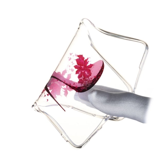 Huawei P30 trykt mønster etui - Blomstret Højhæl Pink
