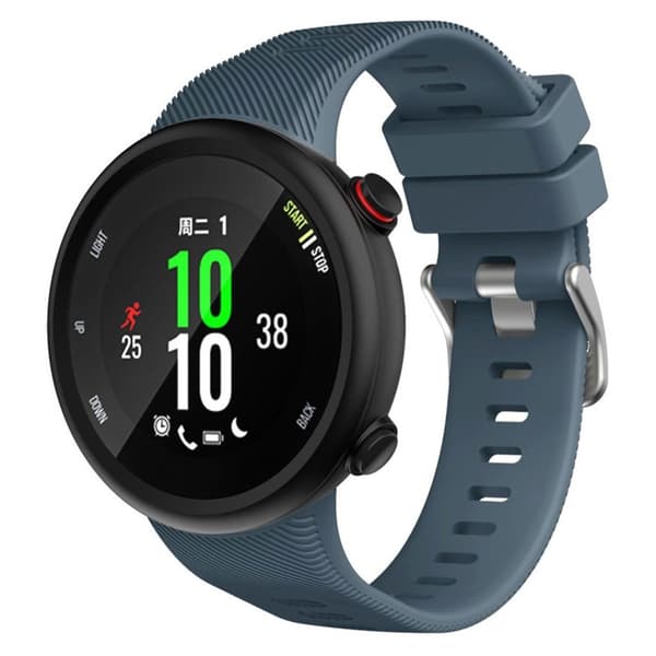 Garmin Forerunner 45 siisti silikoninen kellonauha - Titaaninharmaa Silver grey