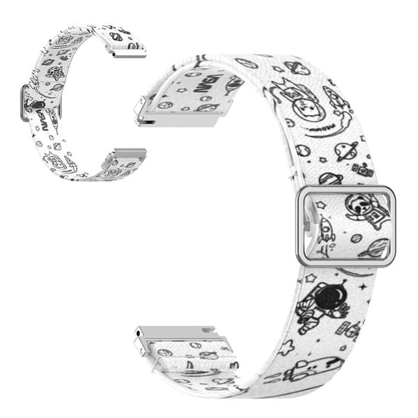 20mm Universal pattern printing nylon watch band - Universe Vit