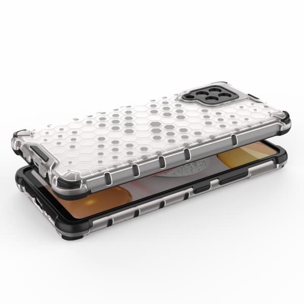 Bofink Honeycomb Samsung Galaxy A42 5G skal - Silver/Grå Silvergrå