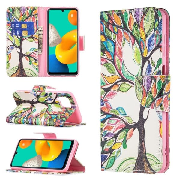 Wonderland Samsung Galaxy M32 flip etui - Livstræ Multicolor