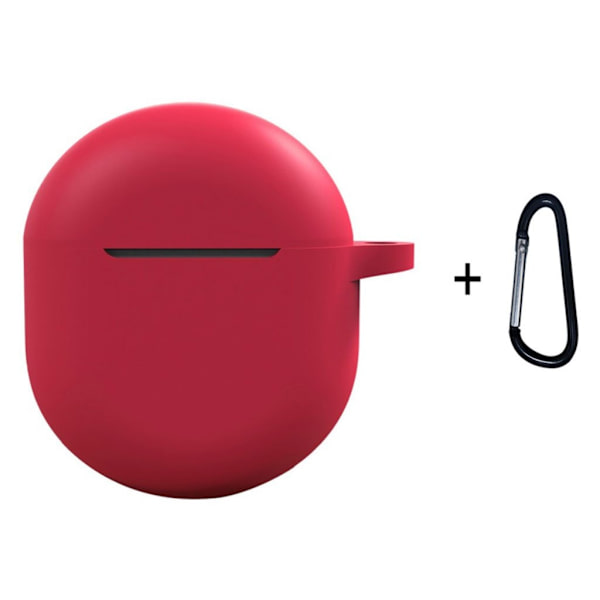 OnePlus Buds kestävä silikonikotelo - Viininpunainen Red