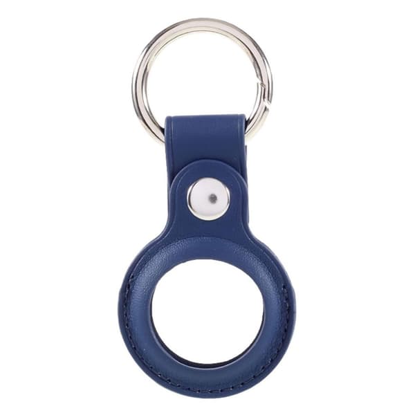 AirTags-nahkaverhoilu avaimenperällä - Sininen Blue