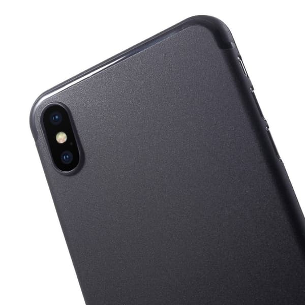 Ultratyndt mobil cover af plast til iPhone XS Max 6,5 tommer - Sort Black