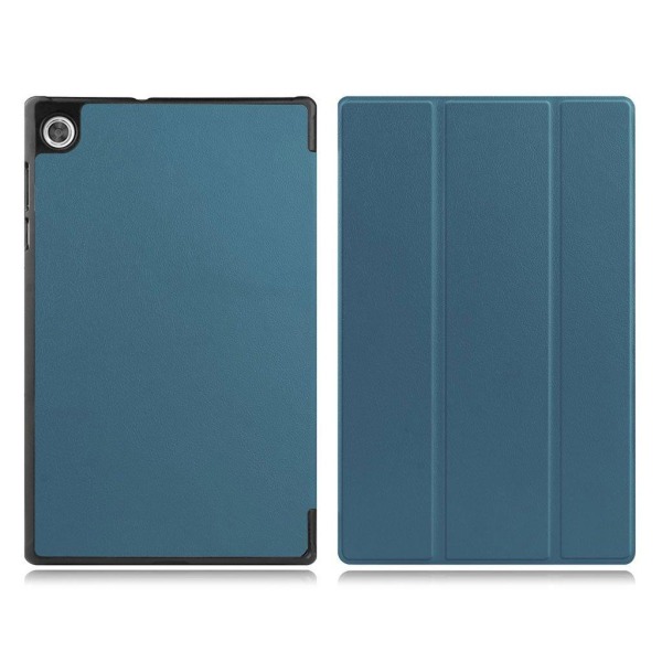 Lenovo Tab M10 HD Gen 2 tri-fold leather flip case - Dark Blue Blue