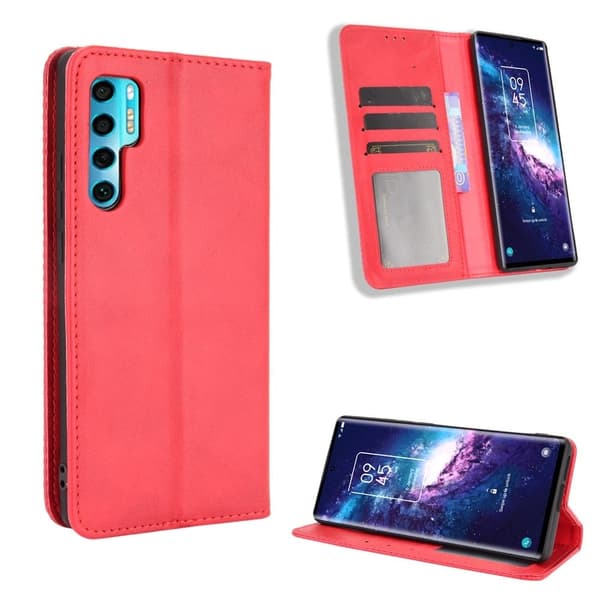Bofink Vintage TCL 20 Pro 5G lærveske - Rød Red