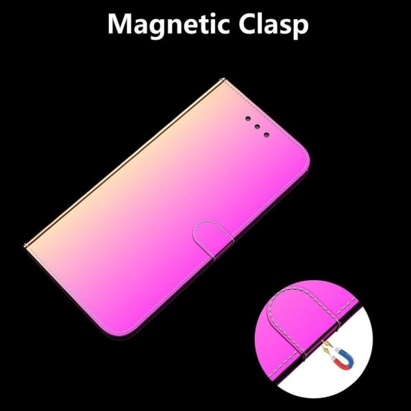 Mirror OnePlus Nord N10 5G flip case - Ruusu Pink