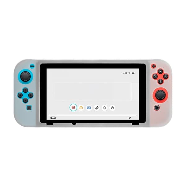 Nintendo Switch silikonfodral handhållen spelkonsol stötsäkert skydd - Transparent Transparent