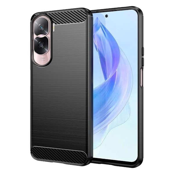 Carbon Flex Etui Honor X50i / 90 Lite - Svart Black