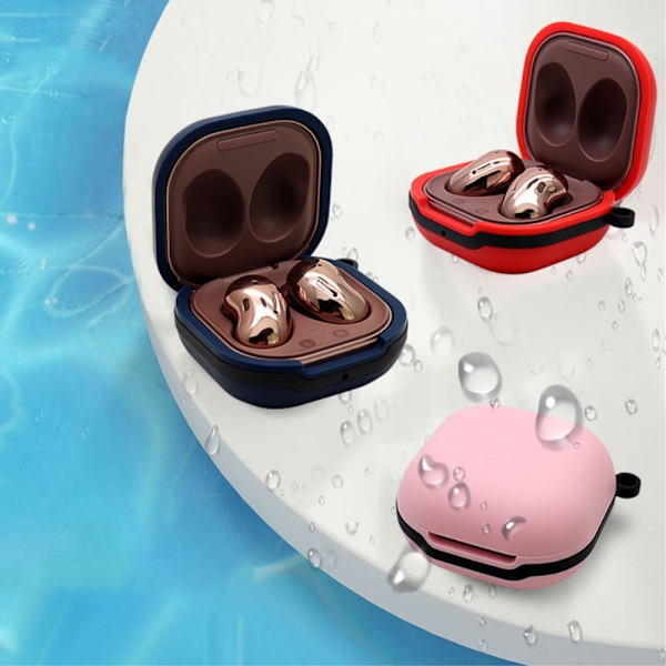 Samsung Buds Live silikonfodral med spänne - Gul Gul