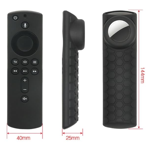 2-i-1 unik fjärrkontroll silikonskydd Amazon Fire TV Stick 4K - Lysande Blå Blå