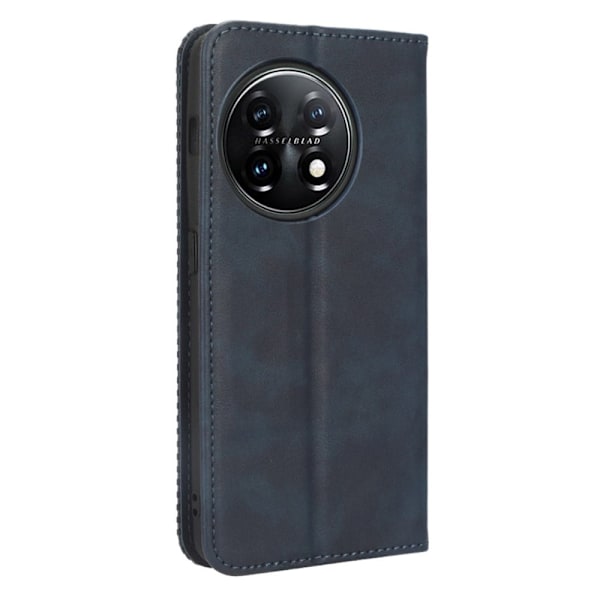 Bofink Vintage OnePlus 11 Läderfodral - Blå Blå
