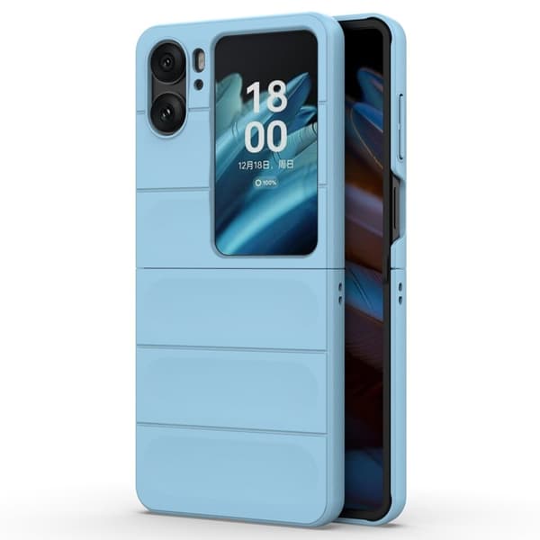 Blødt grebsformet Oppo Find N2 Flip cover - Babyblå Blue