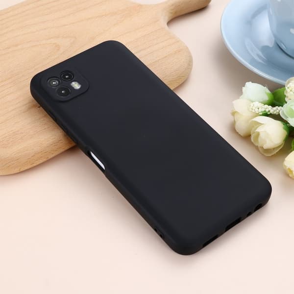 Matte Liquid silikone cover til Motorola Moto G50 - Sort Black