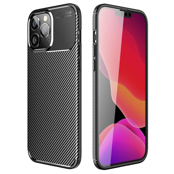 Carbon Shield iPhone 14 Pro deksel - Svart Black
