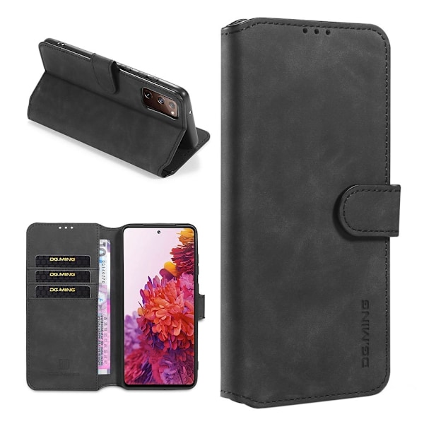 DG.MING Samsung Galaxy S20 FE retrokuoret - Musta Black