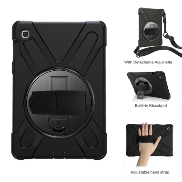 Samsung Galaxy Tab S5e 360 degree X-Shape silicone combo case - Black