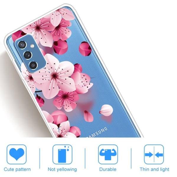 Deco Samsung Galaxy M52 5G skal - Persikoblomma Rosa