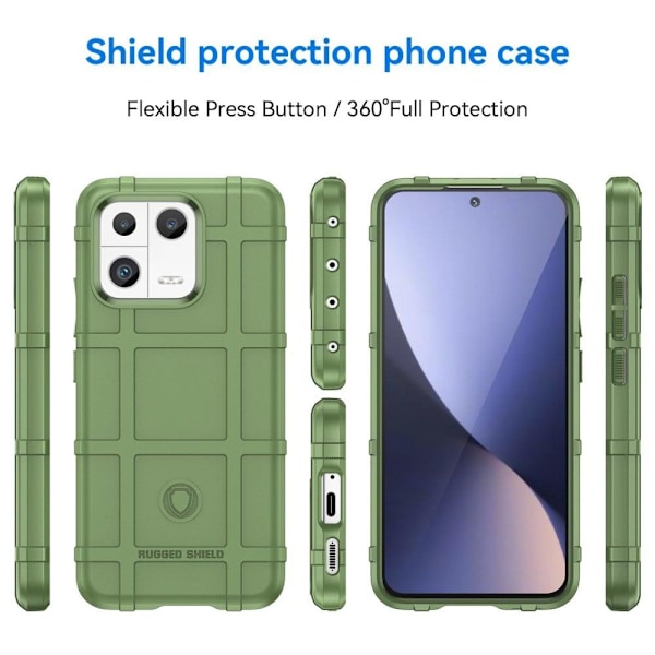Rugged Shield Etui Xiaomi 13 - Grøn Green