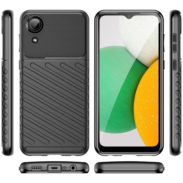 Thunder Samsung Galaxy A03 Core Etui - Svart Black
