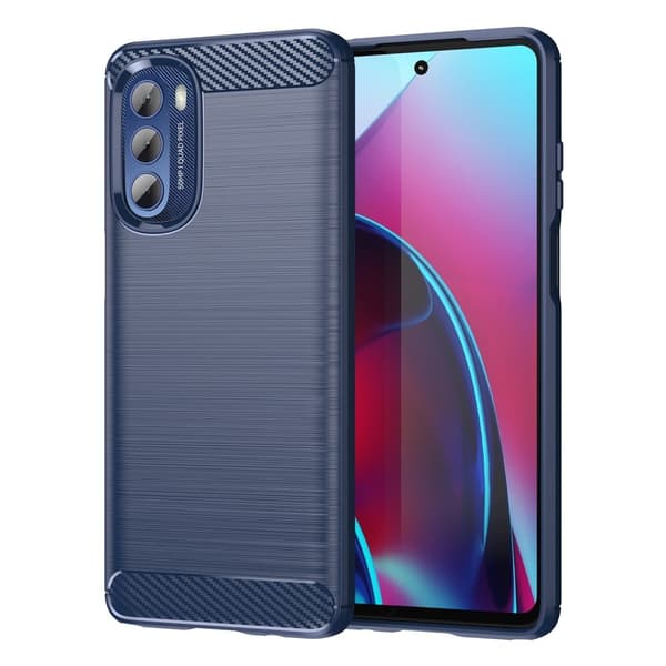 Carbon Flex Motorola Moto G Stylus 5G (2022) skal - Blå Blå
