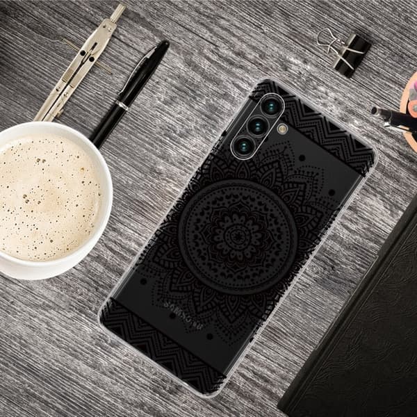 Deco Samsung Galaxy A13 5G Etui - Mandala Blomst Black